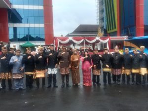 Eva Dwiana Pimpin Upacara Bendera HUT Kota Bandar Lampung Ke – 342 Tahun