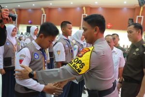 Kapolresta Bandar Lampung dan Wali Kota Harapkan Satgas Retinaa dan Jodol Bisa Menjadi Contoh yang Baik di Sekolahnya