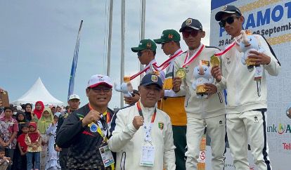 Duo Atlet Paramotor Lampung Raih Medali Emas di PON XXI, Wakapolda Brigjen Ramadhan: Aerosport Lampung Menjanjikan