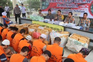 Satresnarkoba Polres Lampung Selatan Ungkap Jaringan Narkoba Lintas Provinsi Senilai Rp75 Miliar