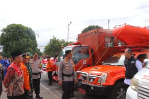 Polresta Bandar Lampung Gelar Apel Kesiapsiagaan Penanggulangan Bencana Alam