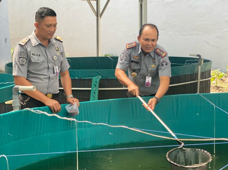 Lapas Narkotika Bandar Lampung Latih Kemandirian Warga Binaan Melalui Budidaya Perikanan Bioflok