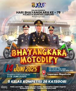 Sambut Hari Bhayangkara ke 79, Polresta Bandar Lampung Gelar Lomba Modifikasi Motor, Catat Tanggalnya