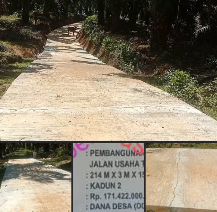 Proyek Pembangunan Jalan Rabat di Desa Selubuk Diduga Tidak Sesuai Spesifikasi Kualitas Pengawasan dan Azas Manfaat Dipertanyakan,