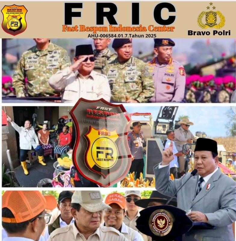 FRIC Dukung Penuh Program Presiden Prabowo Wujudkan Indonesia Maju Indonesia Emas
